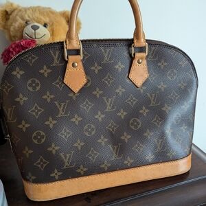 Louis Vuitton Alma PM Set Monogram Bag Wallet Lock And Key and Dust Bag